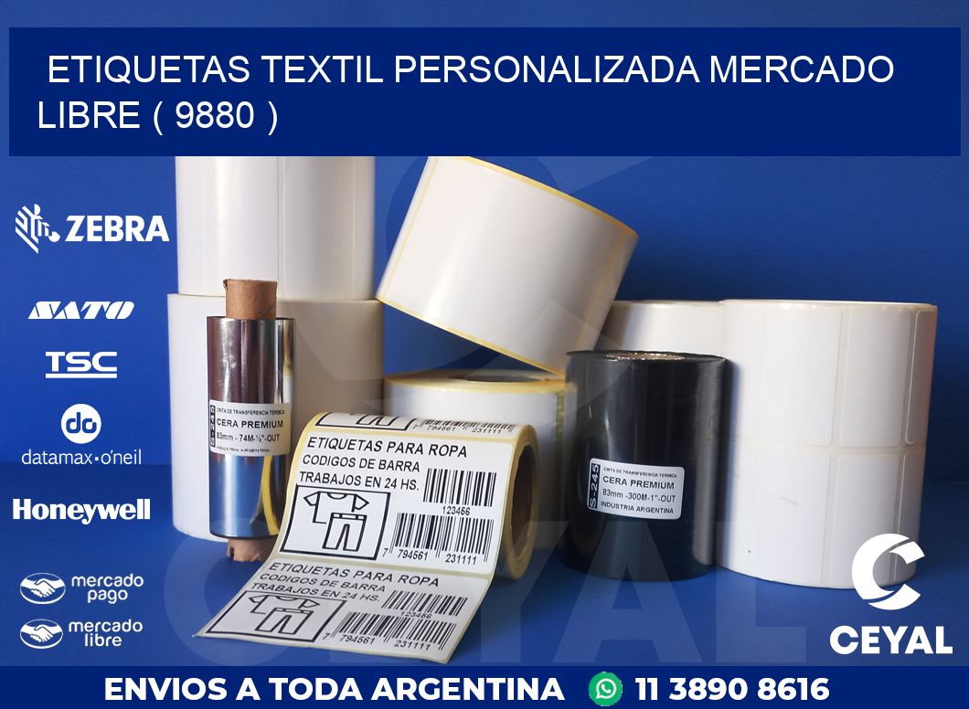 ETIQUETAS TEXTIL PERSONALIZADA MERCADO LIBRE ( 9880 )