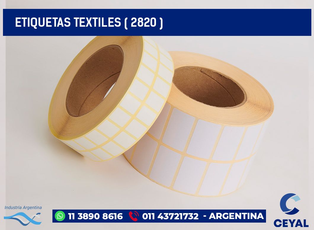 ETIQUETAS TEXTILES ( 2820 )