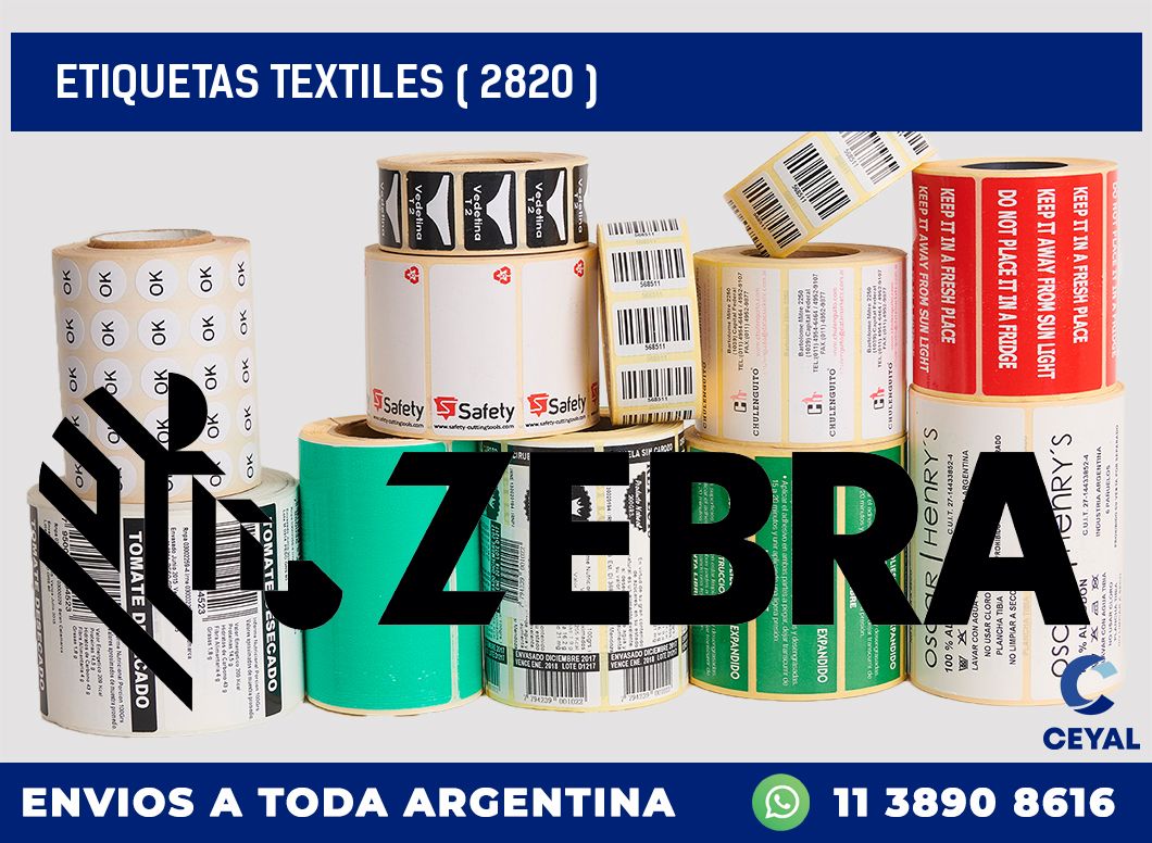 ETIQUETAS TEXTILES ( 2820 )