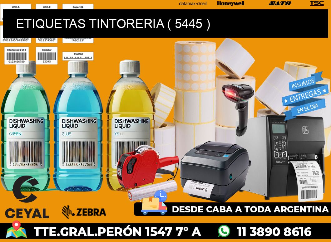 ETIQUETAS TINTORERIA ( 5445 )