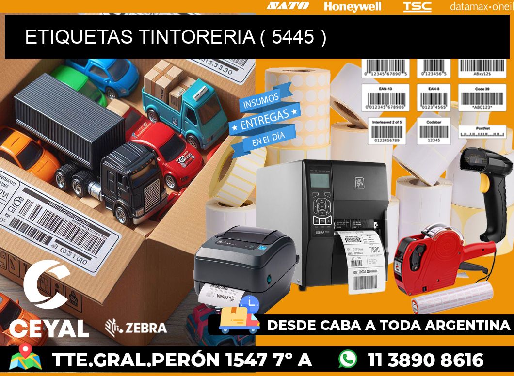 ETIQUETAS TINTORERIA ( 5445 )