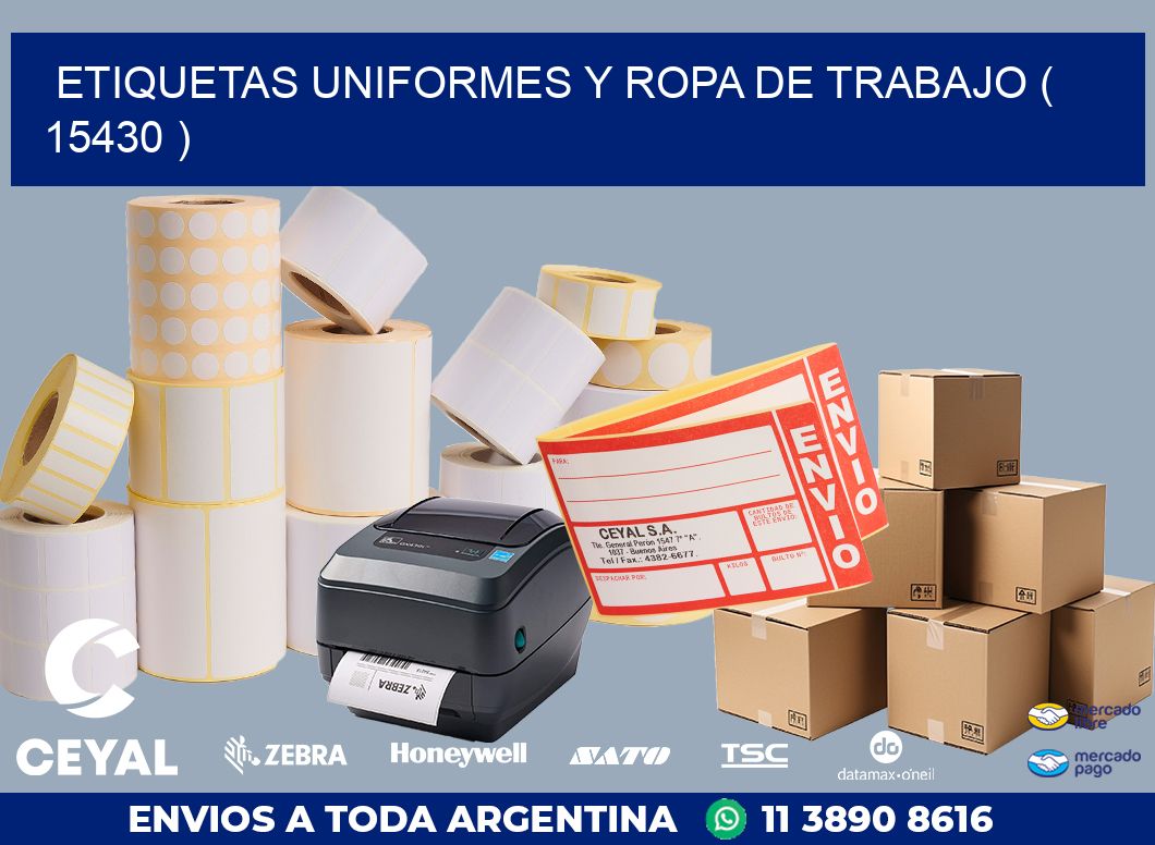 ETIQUETAS UNIFORMES Y ROPA DE TRABAJO ( 15430 )