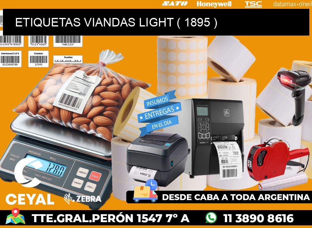 ETIQUETAS VIANDAS LIGHT ( 1895 )