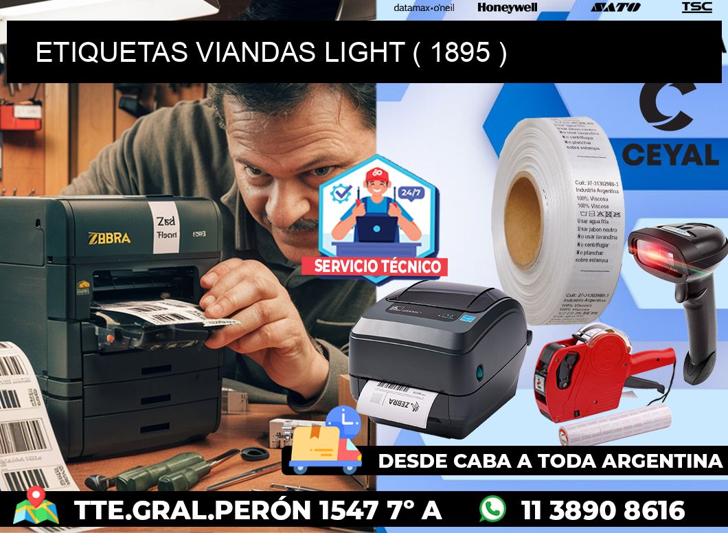 ETIQUETAS VIANDAS LIGHT ( 1895 )