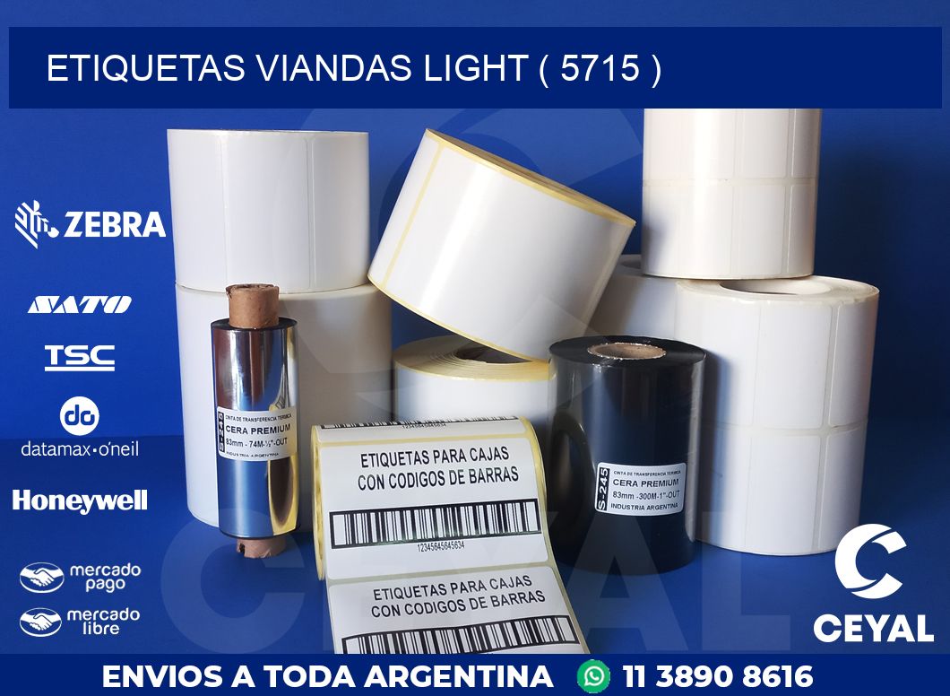 ETIQUETAS VIANDAS LIGHT ( 5715 )