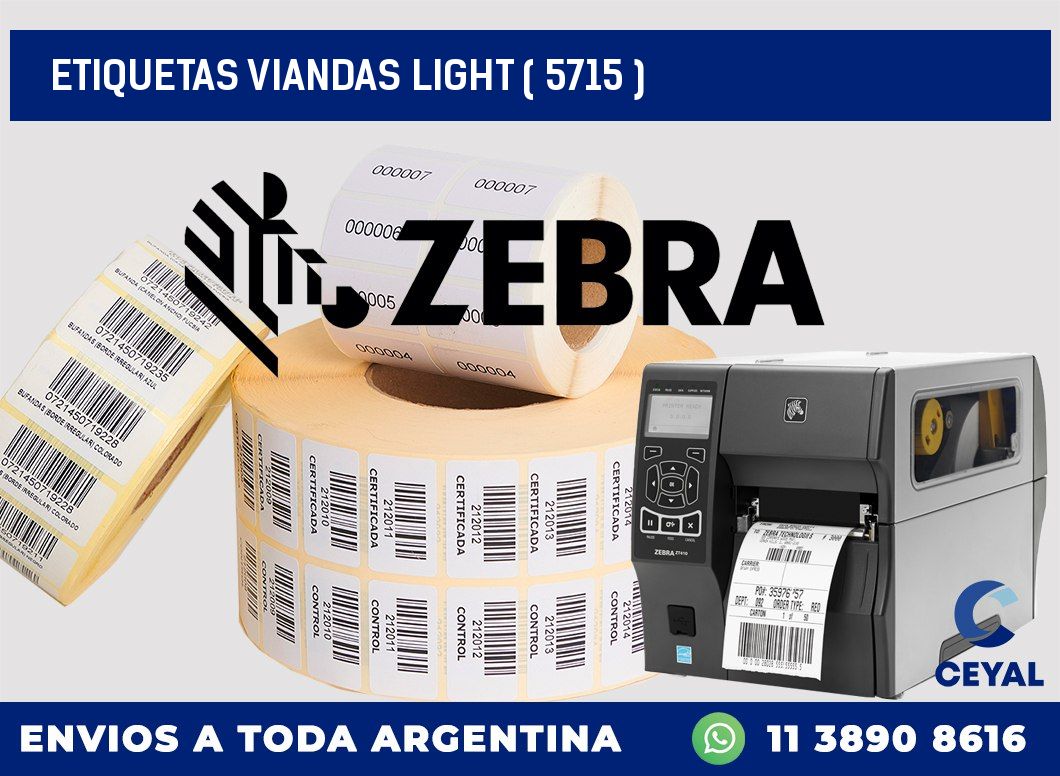 ETIQUETAS VIANDAS LIGHT ( 5715 )