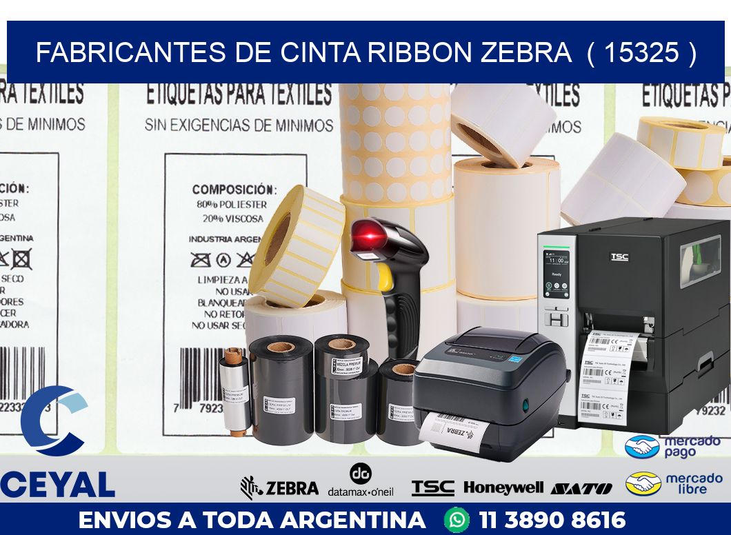 FABRICANTES DE CINTA RIBBON ZEBRA  ( 15325 )