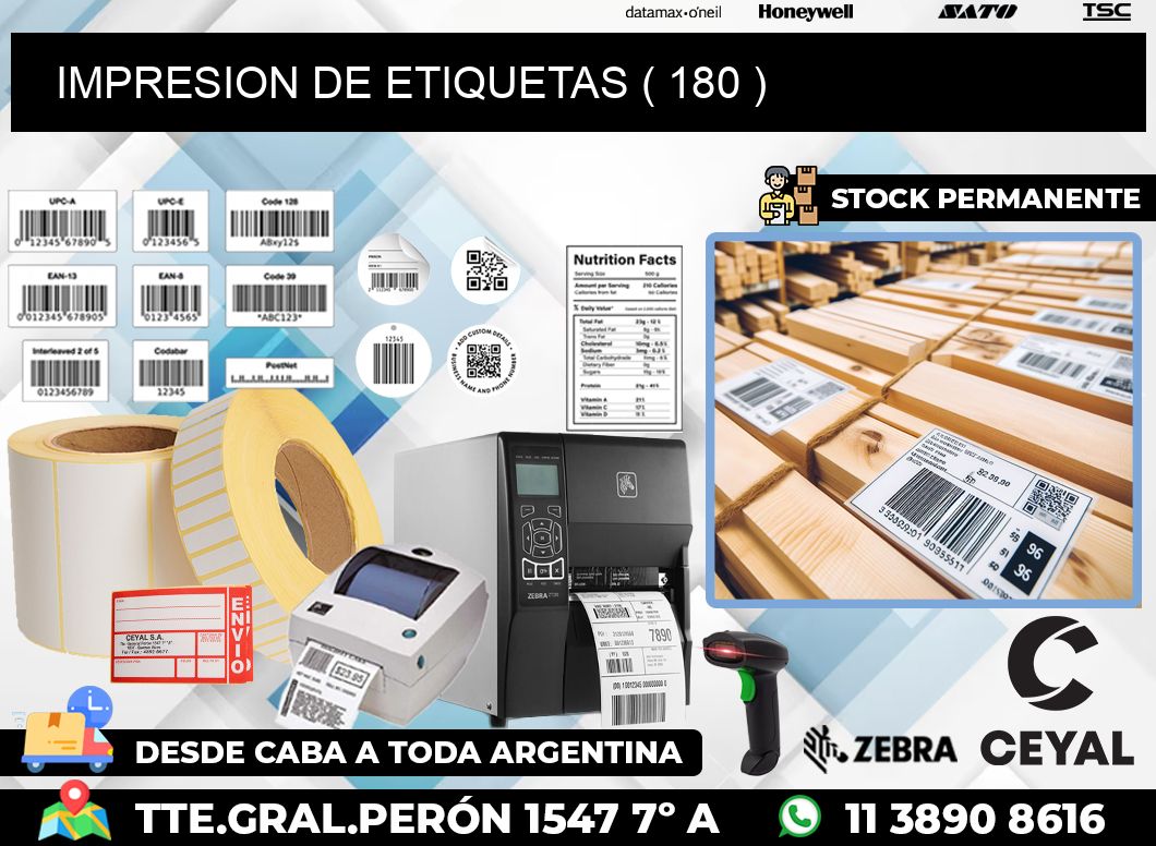 IMPRESION DE ETIQUETAS ( 180 )