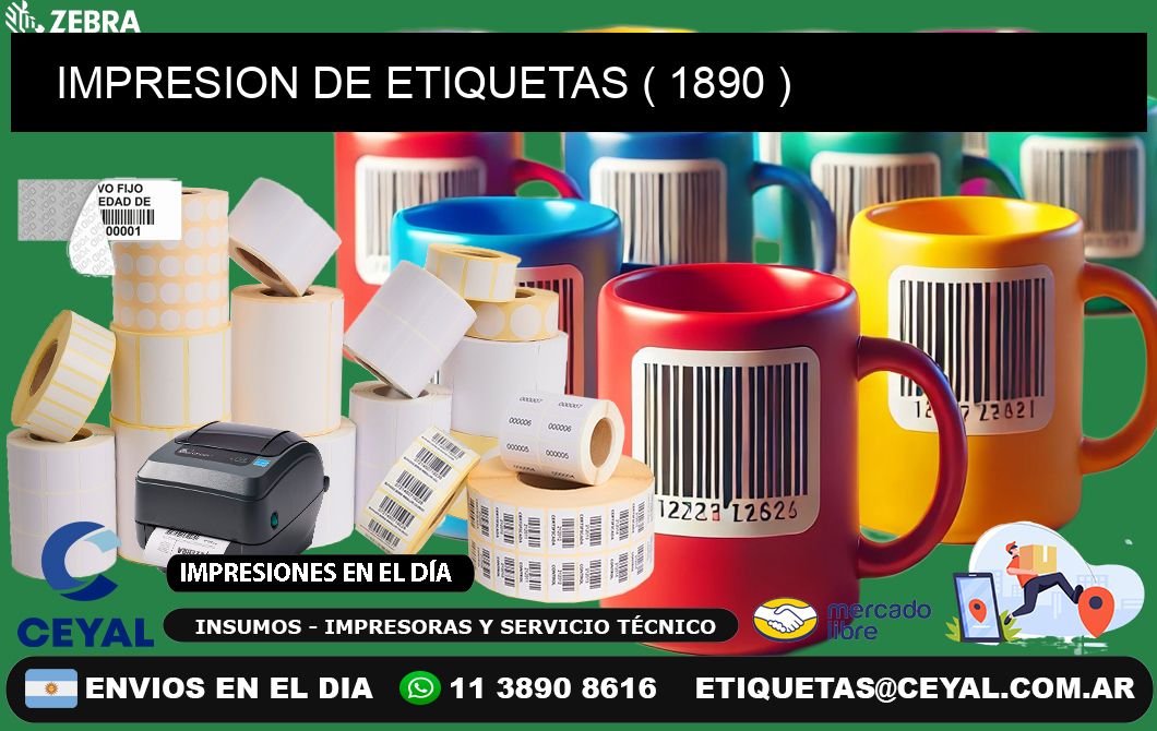 IMPRESION DE ETIQUETAS ( 1890 )
