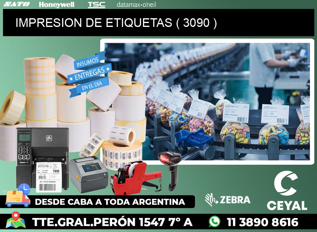 IMPRESION DE ETIQUETAS ( 3090 )