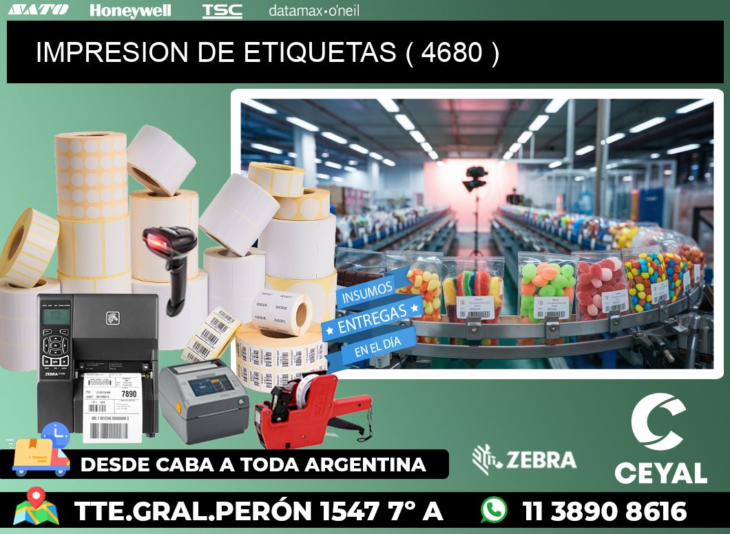 IMPRESION DE ETIQUETAS ( 4680 )