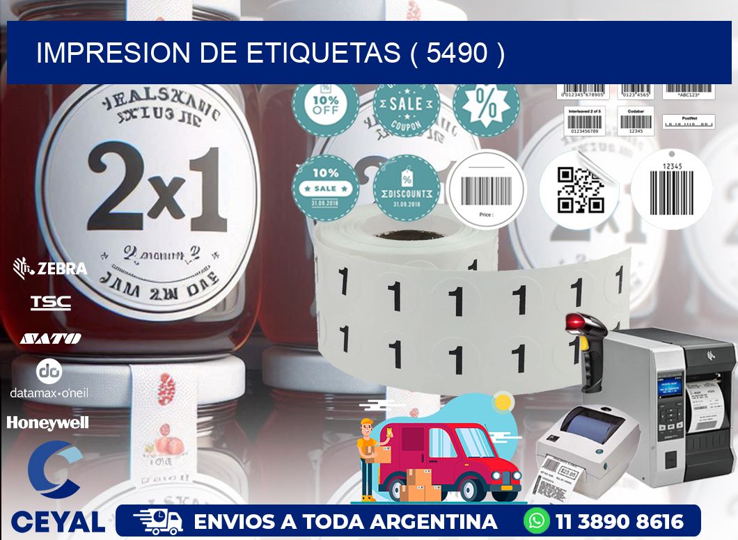 IMPRESION DE ETIQUETAS ( 5490 )