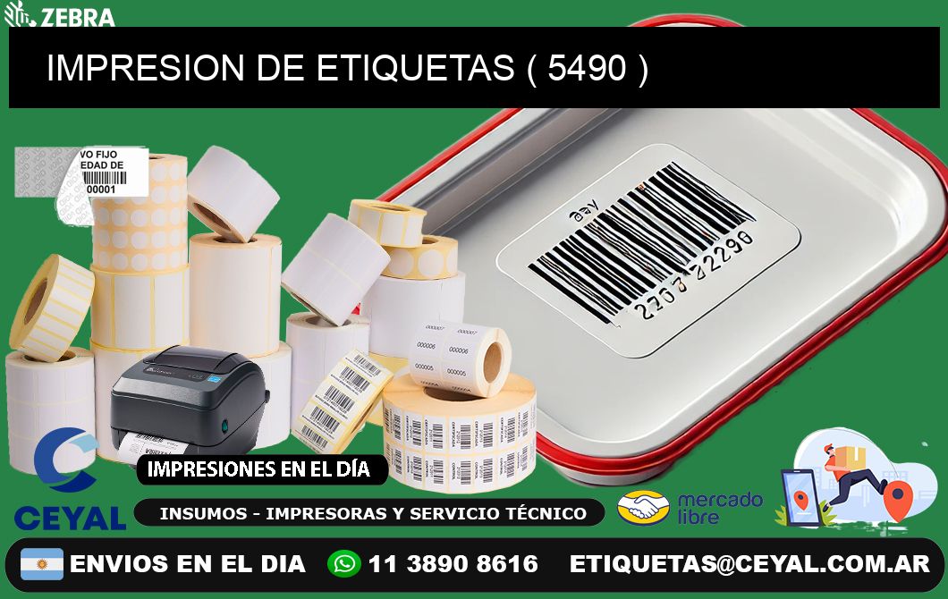 IMPRESION DE ETIQUETAS ( 5490 )
