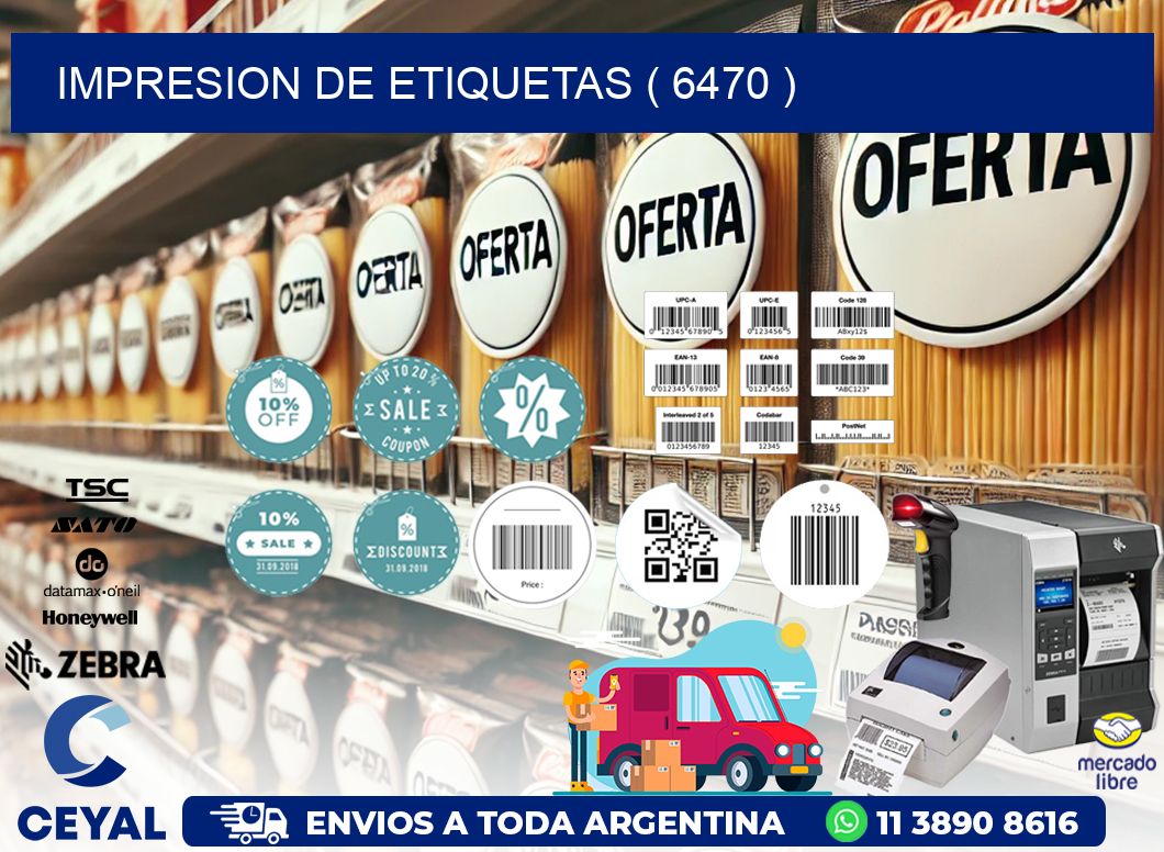 IMPRESION DE ETIQUETAS ( 6470 )