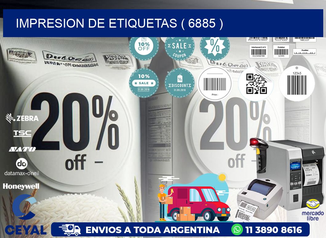 IMPRESION DE ETIQUETAS ( 6885 )