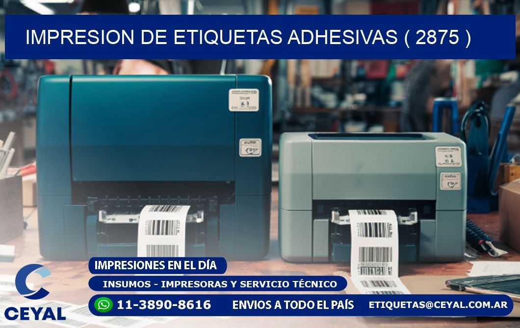 IMPRESION DE ETIQUETAS ADHESIVAS ( 2875 )