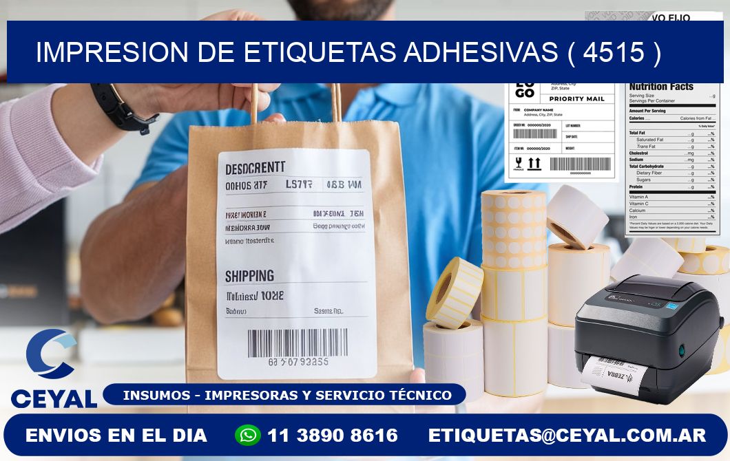 IMPRESION DE ETIQUETAS ADHESIVAS ( 4515 )