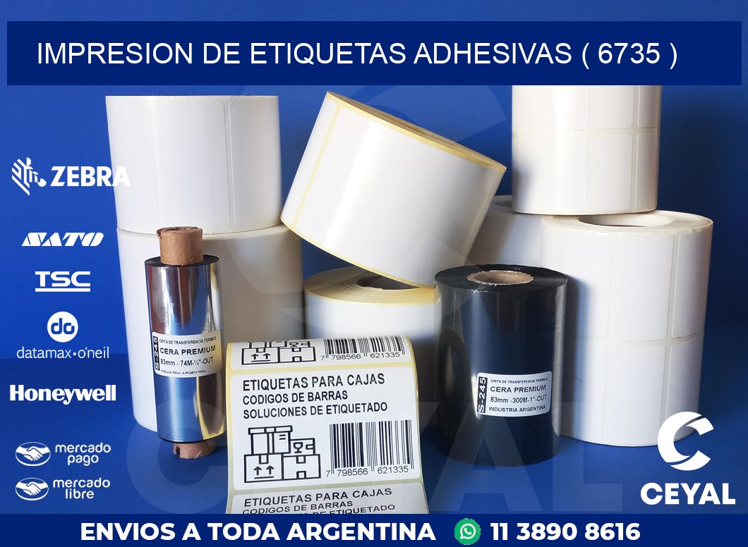 IMPRESION DE ETIQUETAS ADHESIVAS ( 6735 )