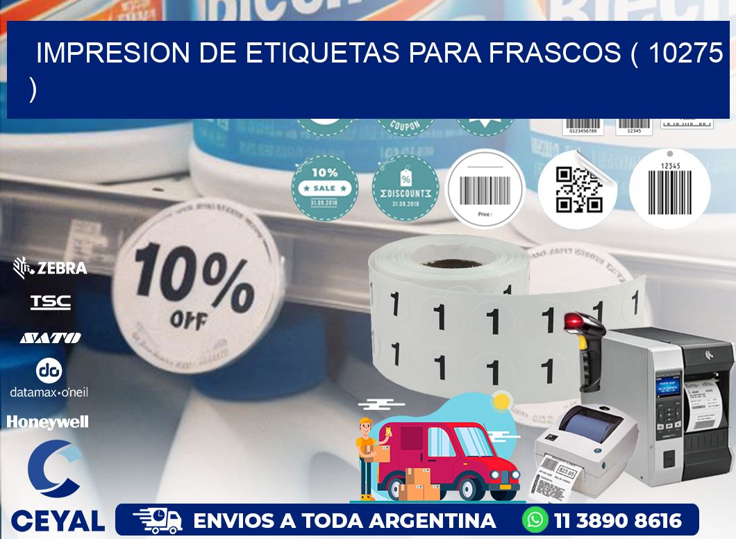 IMPRESION DE ETIQUETAS PARA FRASCOS ( 10275 )