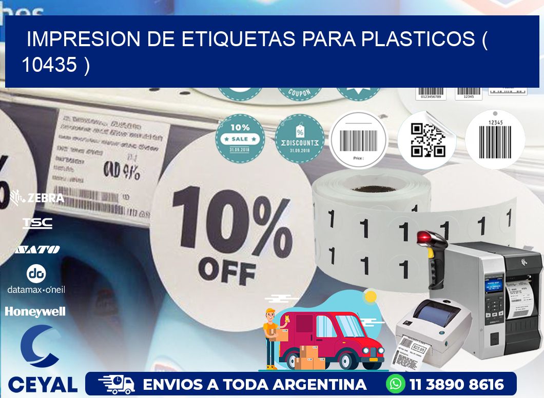 IMPRESION DE ETIQUETAS PARA PLASTICOS ( 10435 )