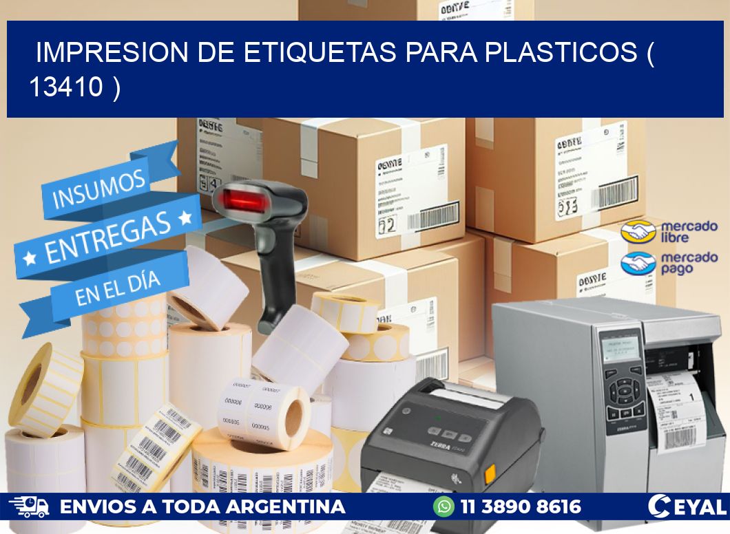 IMPRESION DE ETIQUETAS PARA PLASTICOS ( 13410 )