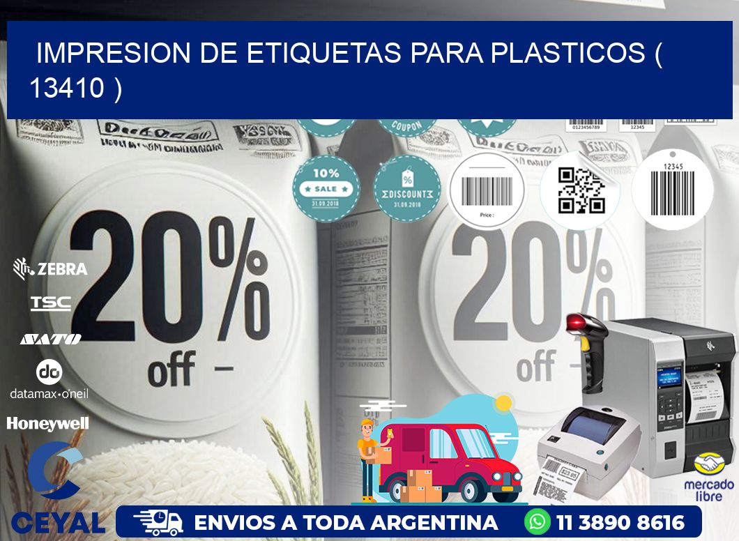 IMPRESION DE ETIQUETAS PARA PLASTICOS ( 13410 )