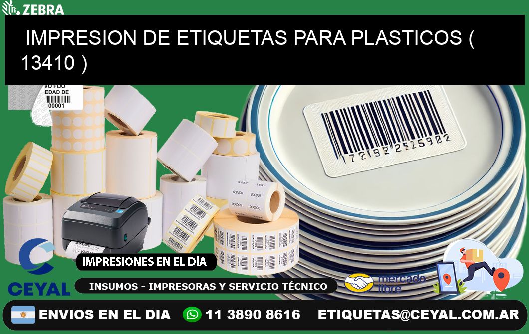 IMPRESION DE ETIQUETAS PARA PLASTICOS ( 13410 )