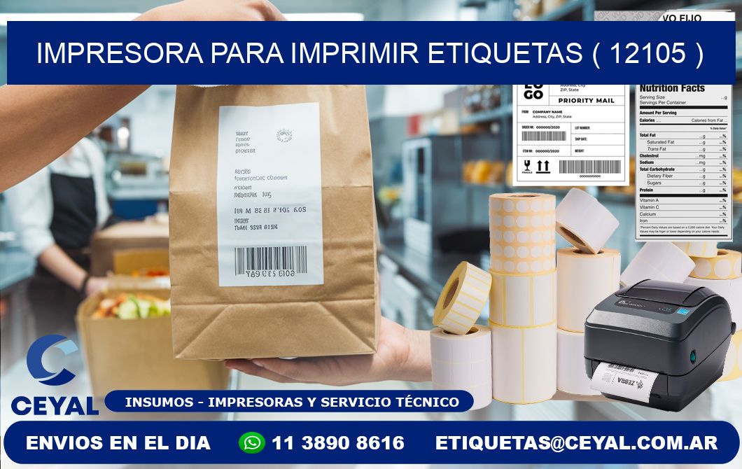 IMPRESORA PARA IMPRIMIR ETIQUETAS ( 12105 )