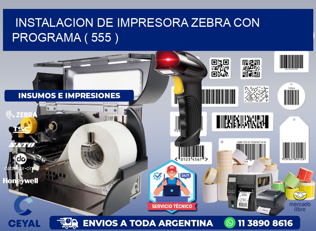 INSTALACION DE IMPRESORA ZEBRA CON PROGRAMA ( 555 )