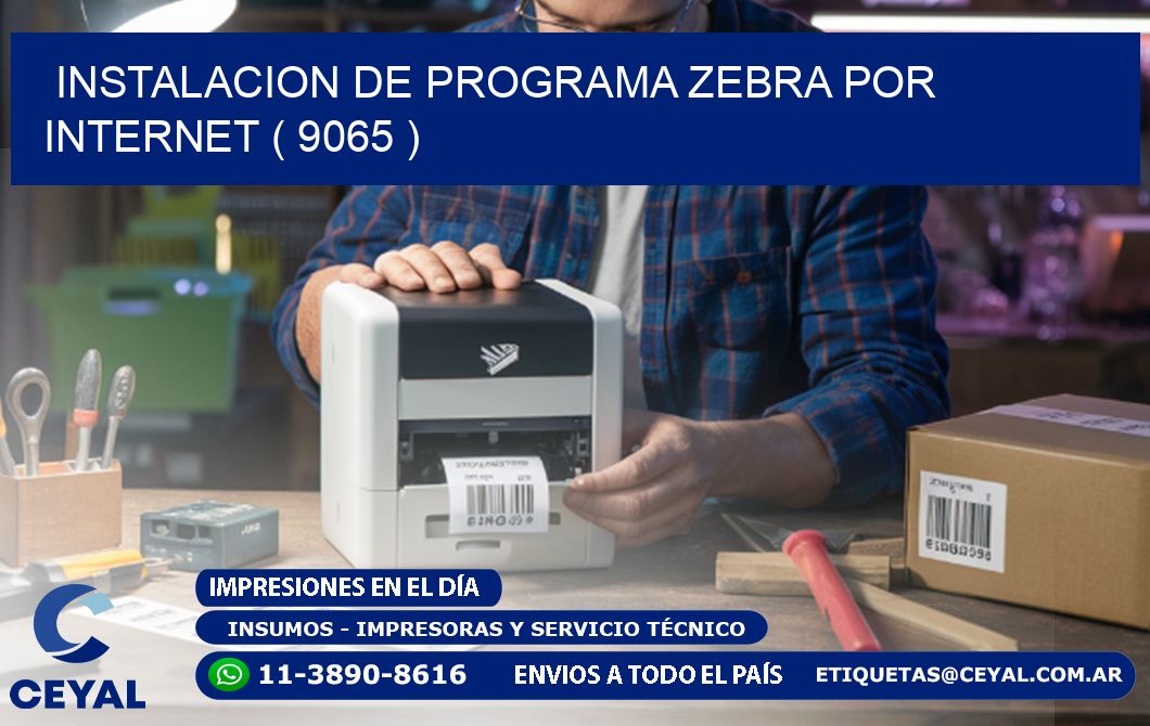 INSTALACION DE PROGRAMA ZEBRA POR INTERNET ( 9065 )