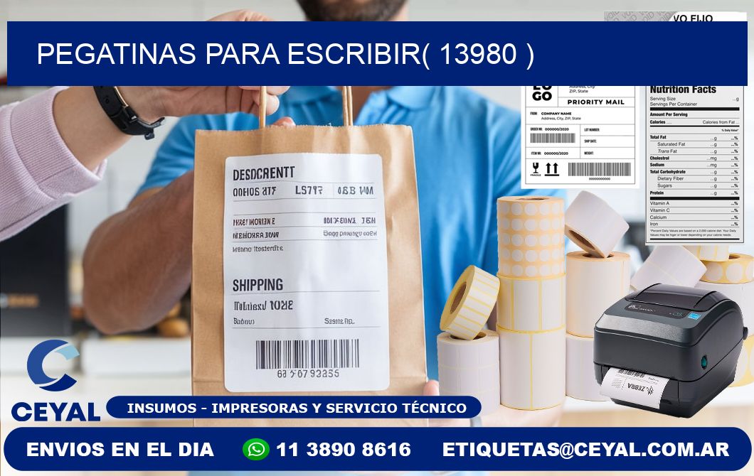 PEGATINAS PARA ESCRIBIR( 13980 )