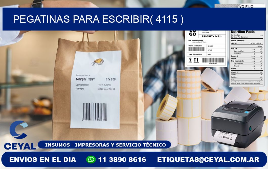 PEGATINAS PARA ESCRIBIR( 4115 )