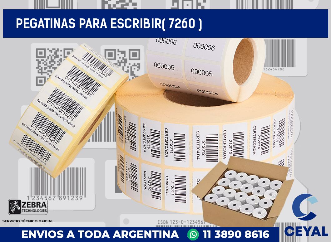 PEGATINAS PARA ESCRIBIR( 7260 )