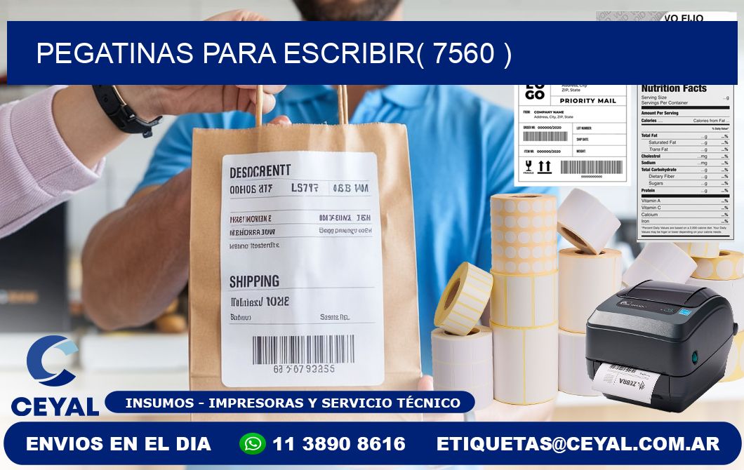 PEGATINAS PARA ESCRIBIR( 7560 )