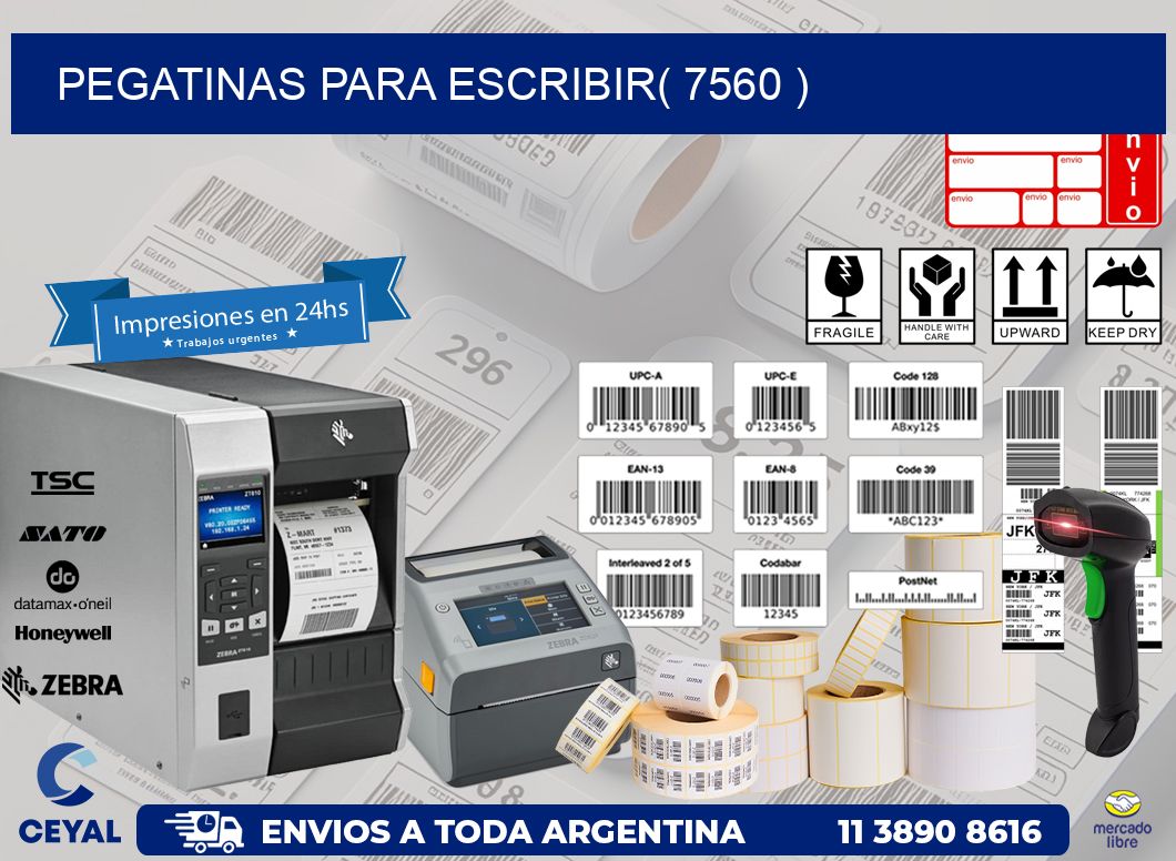 PEGATINAS PARA ESCRIBIR( 7560 )