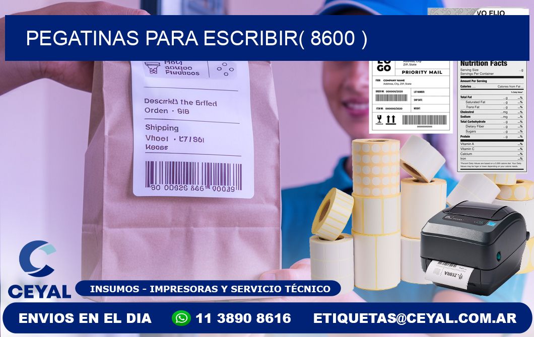 PEGATINAS PARA ESCRIBIR( 8600 )