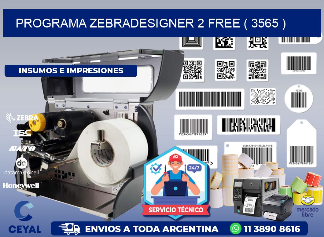 PROGRAMA ZEBRADESIGNER 2 FREE ( 3565 )