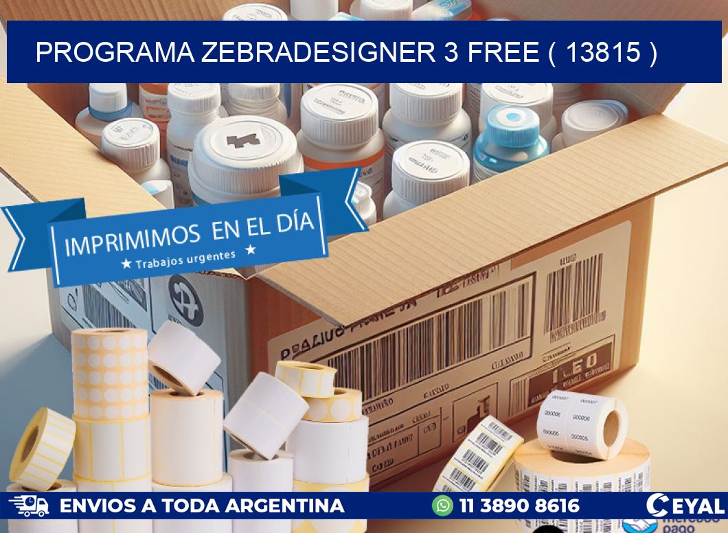 PROGRAMA ZEBRADESIGNER 3 FREE ( 13815 )