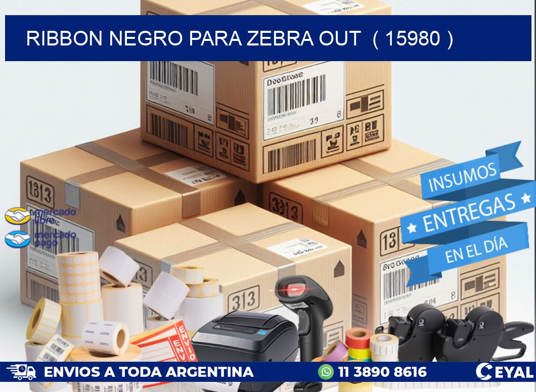 RIBBON NEGRO PARA ZEBRA OUT  ( 15980 )