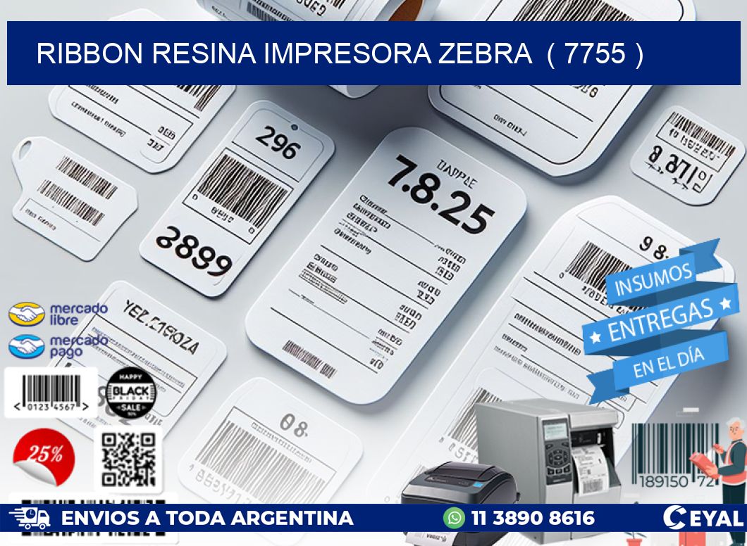 RIBBON RESINA IMPRESORA ZEBRA ( 7755 )