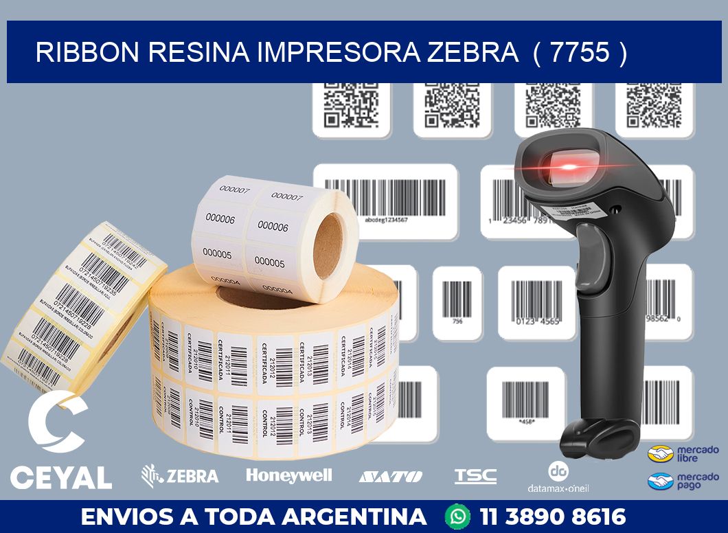 RIBBON RESINA IMPRESORA ZEBRA ( 7755 )