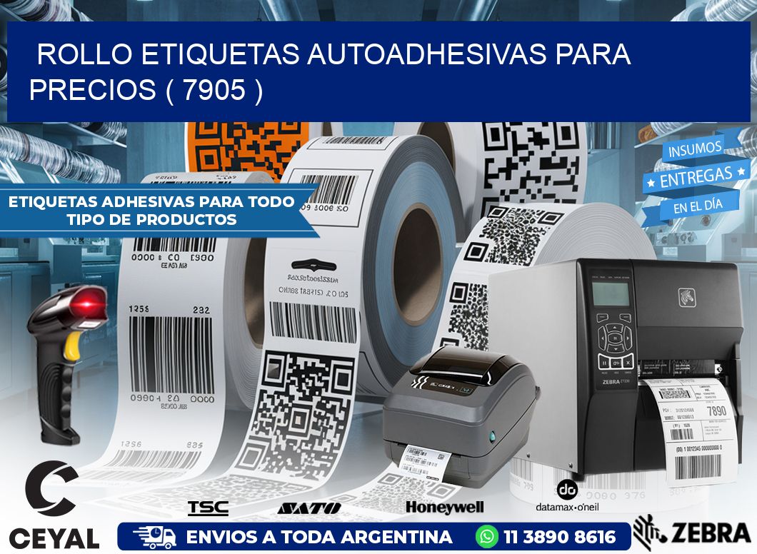 ROLLO ETIQUETAS AUTOADHESIVAS PARA PRECIOS ( 7905 )