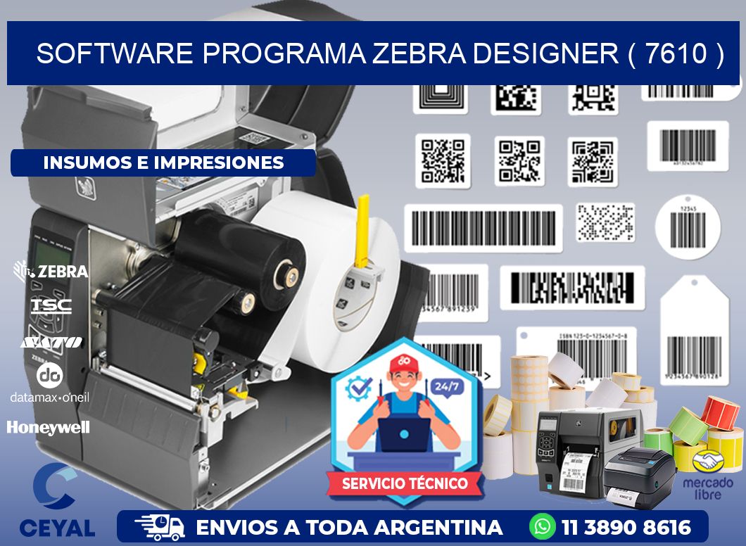 SOFTWARE PROGRAMA ZEBRA DESIGNER ( 7610 )