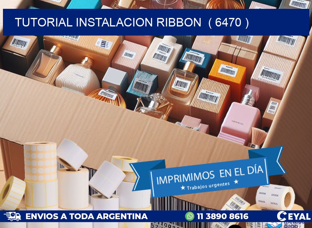 TUTORIAL INSTALACION RIBBON  ( 6470 )