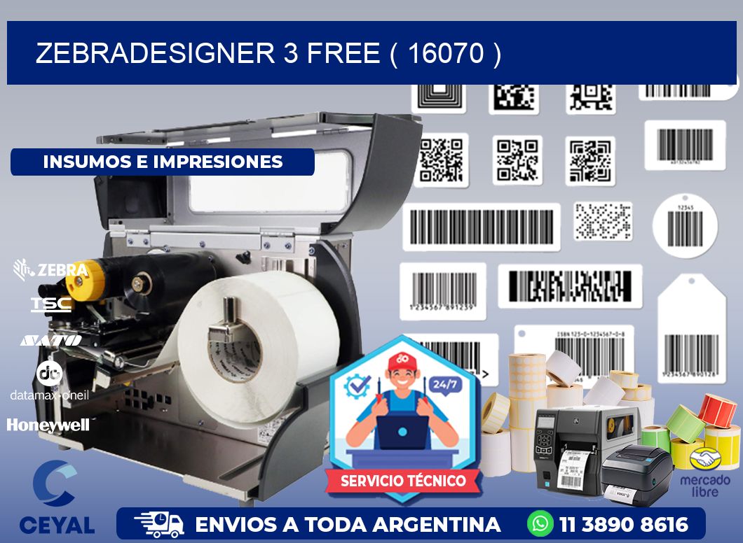 ZEBRADESIGNER 3 FREE ( 16070 )