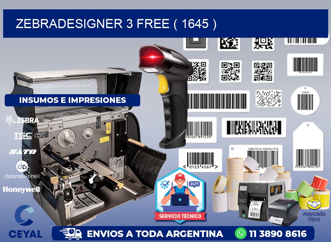 ZEBRADESIGNER 3 FREE ( 1645 )