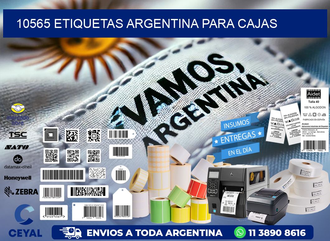 10565 ETIQUETAS ARGENTINA PARA CAJAS