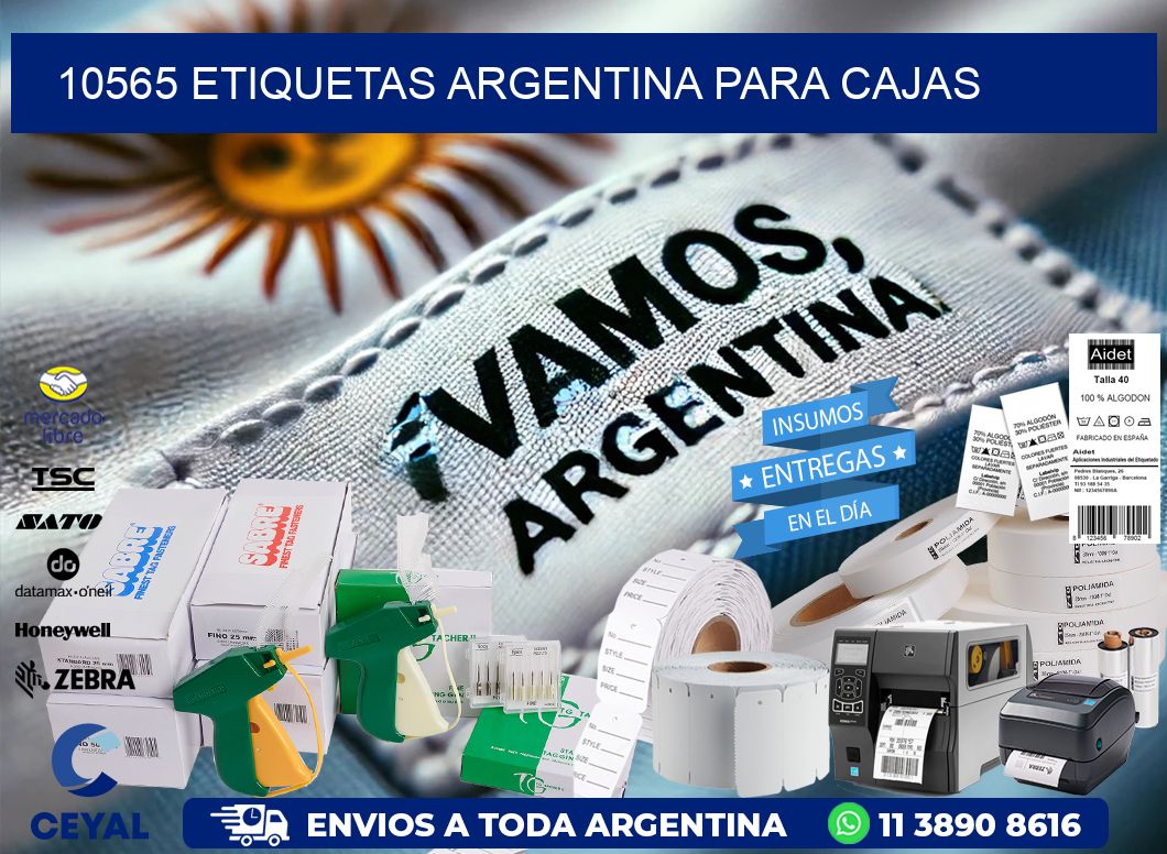 10565 ETIQUETAS ARGENTINA PARA CAJAS