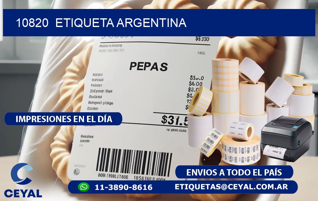 10820 ETIQUETA ARGENTINA