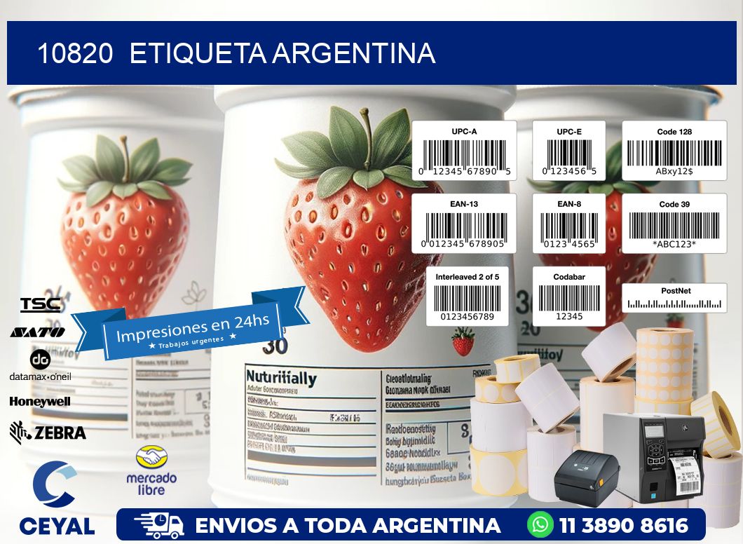 10820 ETIQUETA ARGENTINA